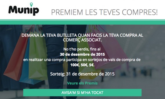 Premiem les teves compres!